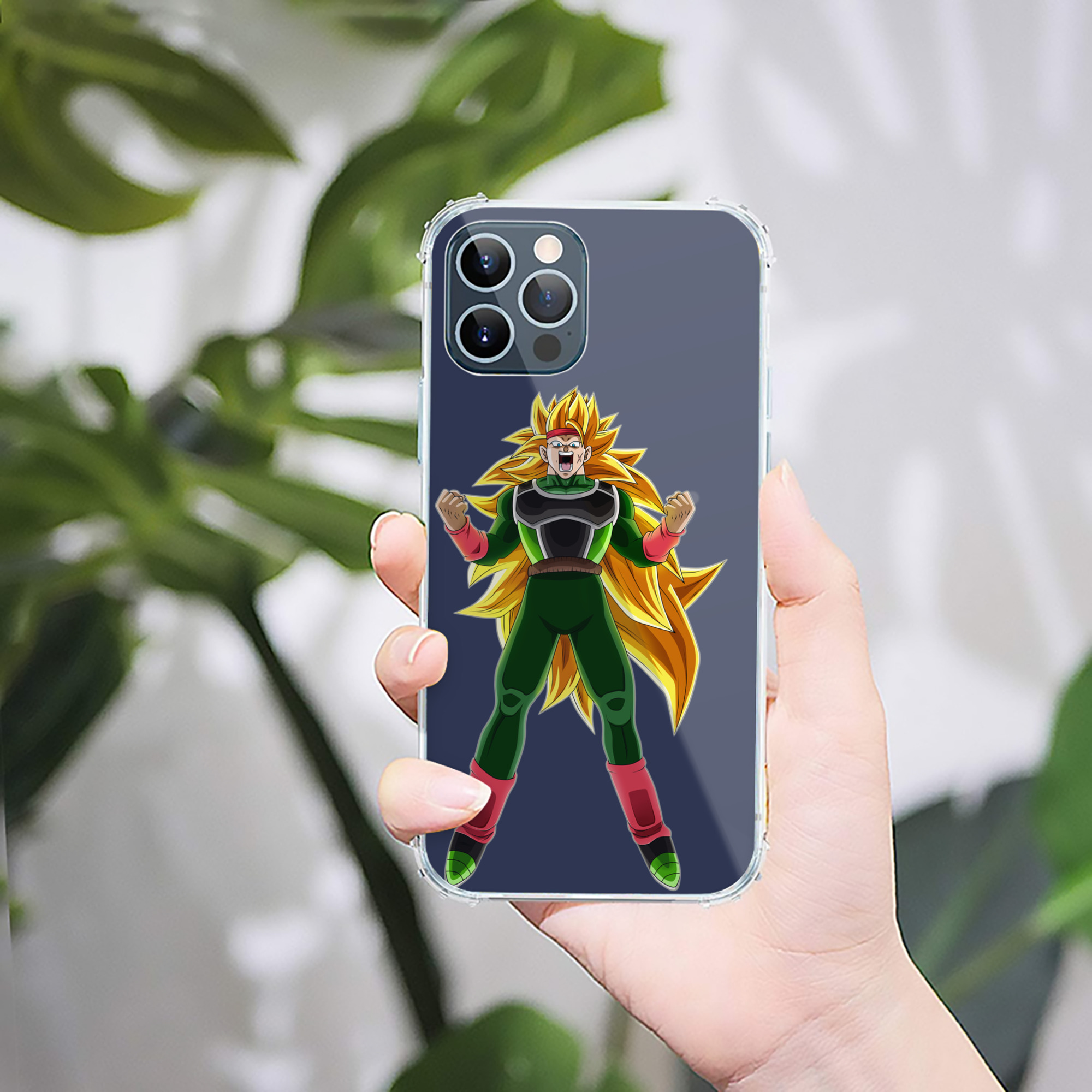 （画像用） ドラゴンボール ブロリー DRAGON BALL Broli 【iPhone 12シリーズ対応】透明スマホケース（クリアソフトケース）